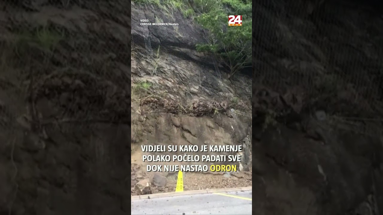 Kako mrežica spa&scaron;ava: Snimili su dramatičan odron zemlje