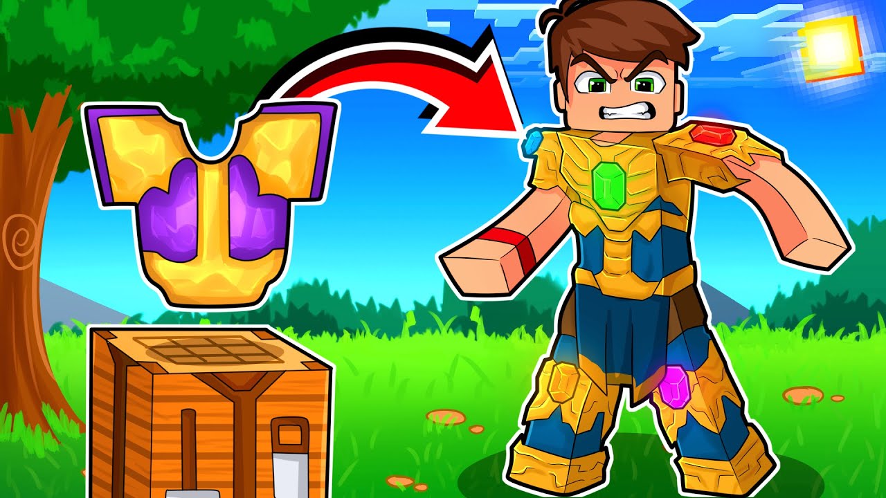 ماين كرافت درع ثانوس الخارق ! ( احجار الانفنتي !)😱 - Thanos Armor
