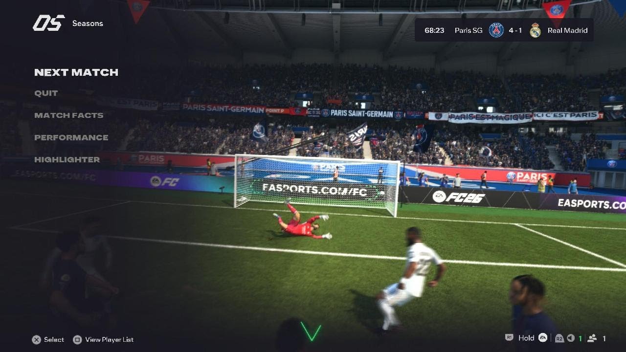 Paris Saint-Germain vs Real Madrid (4-1)