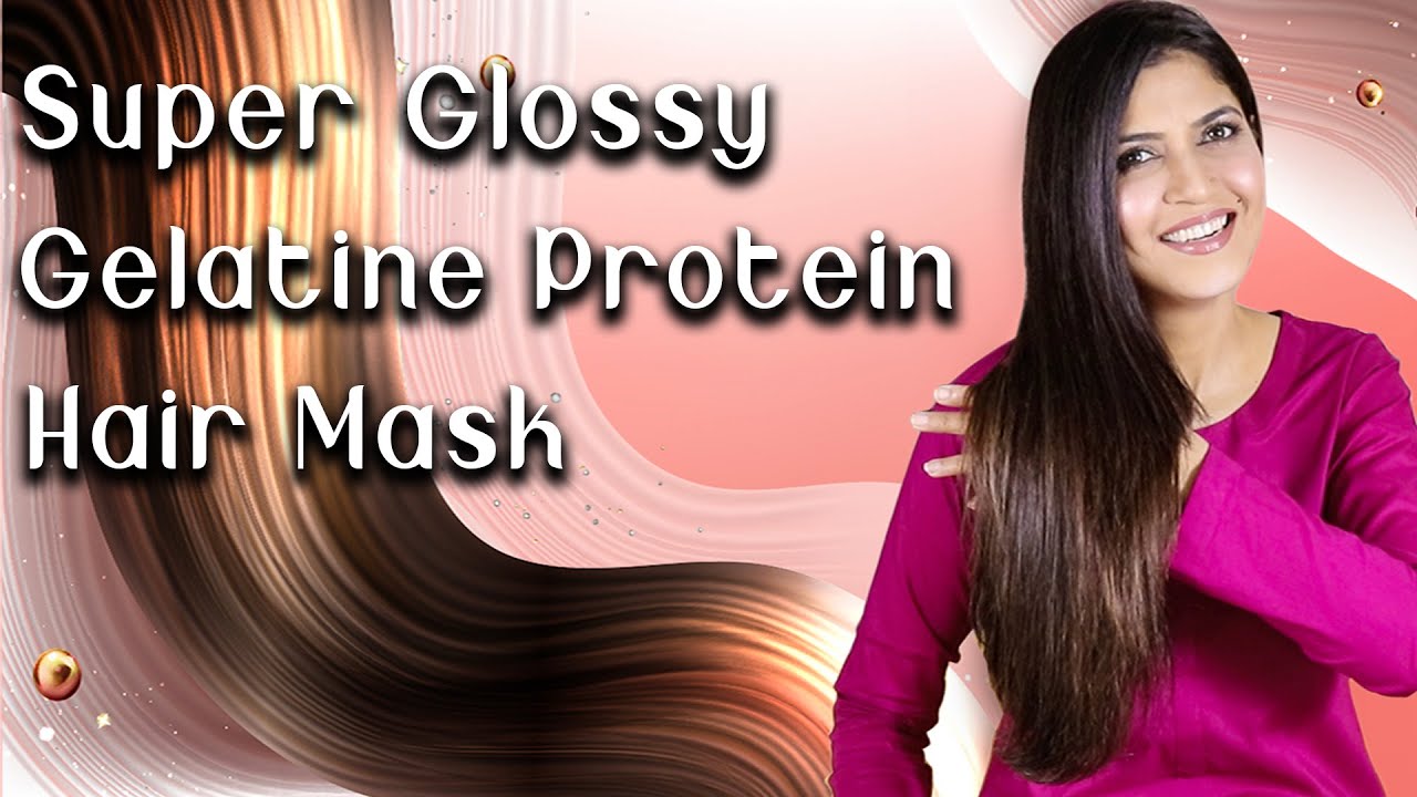 Super Glossy Gelatine Protein Hair Mask/Long Strong Shiny Hair - Ghazal Siddique
