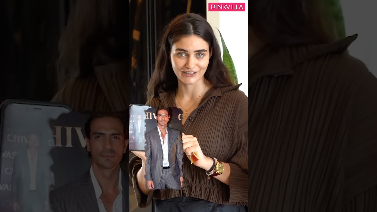 Gabriella Demetriades reacts to Arjun Rampal&rsquo;s iconic looks 🎥✨🖤 #shorts #bollywood #lifestyle