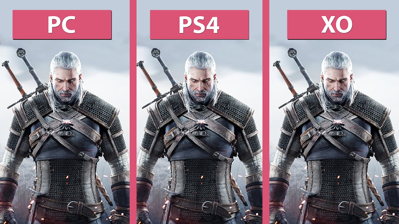 The Witcher 3: Wild Hunt – PC Ultra vs. PS4 vs. Xbox One Day-One Patch [60fps][FullHD]