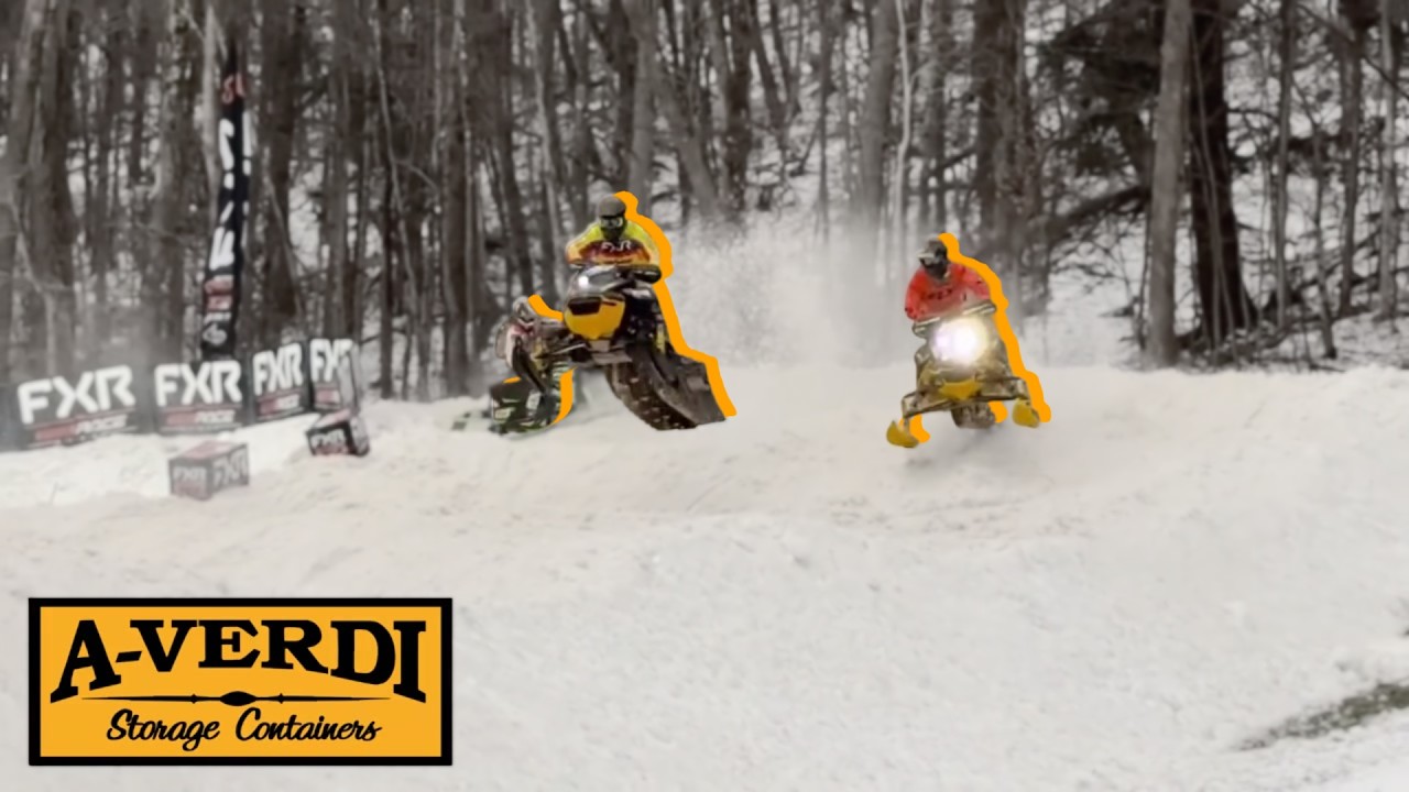 Insane Snowmobile Jumps at Snocross Nationals!