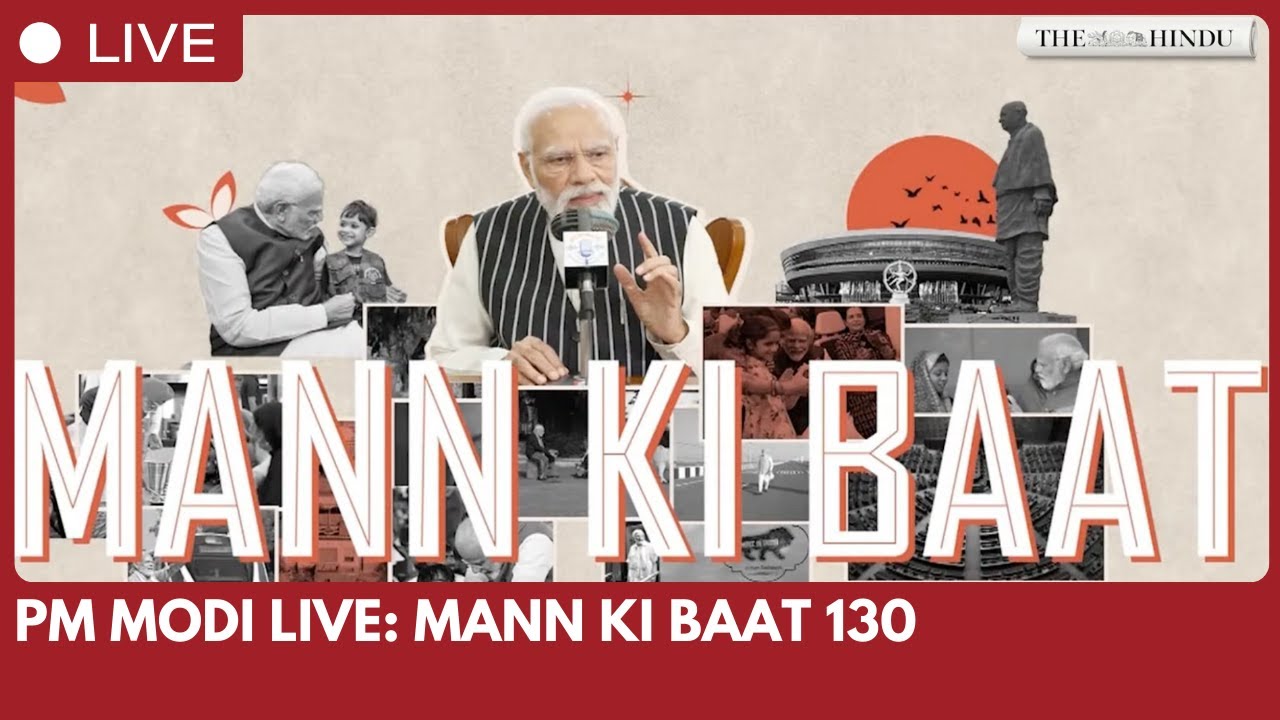 PM Modi Live: Mann Ki Baat 130th Episode Live Broadcast