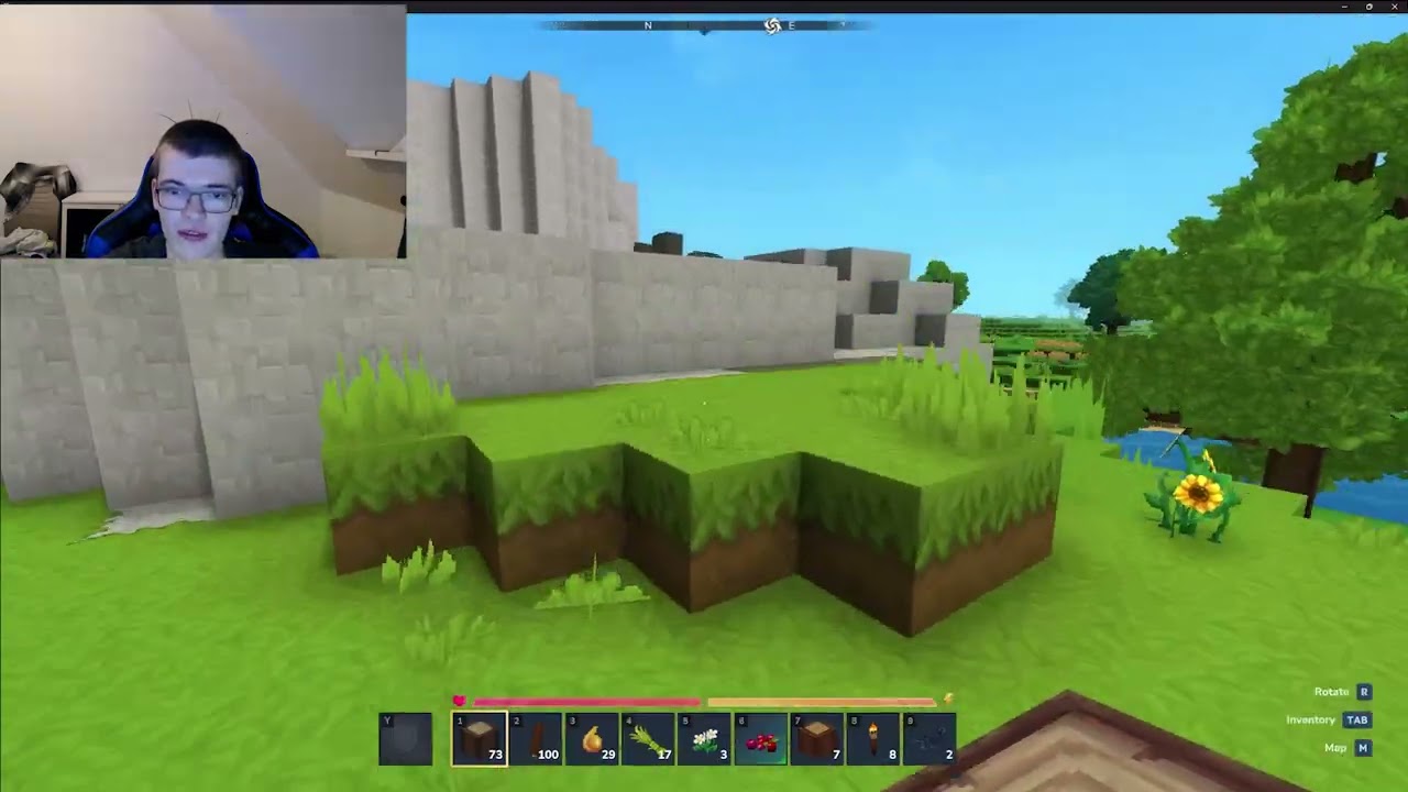 Ich spiele das neuen Minecraft