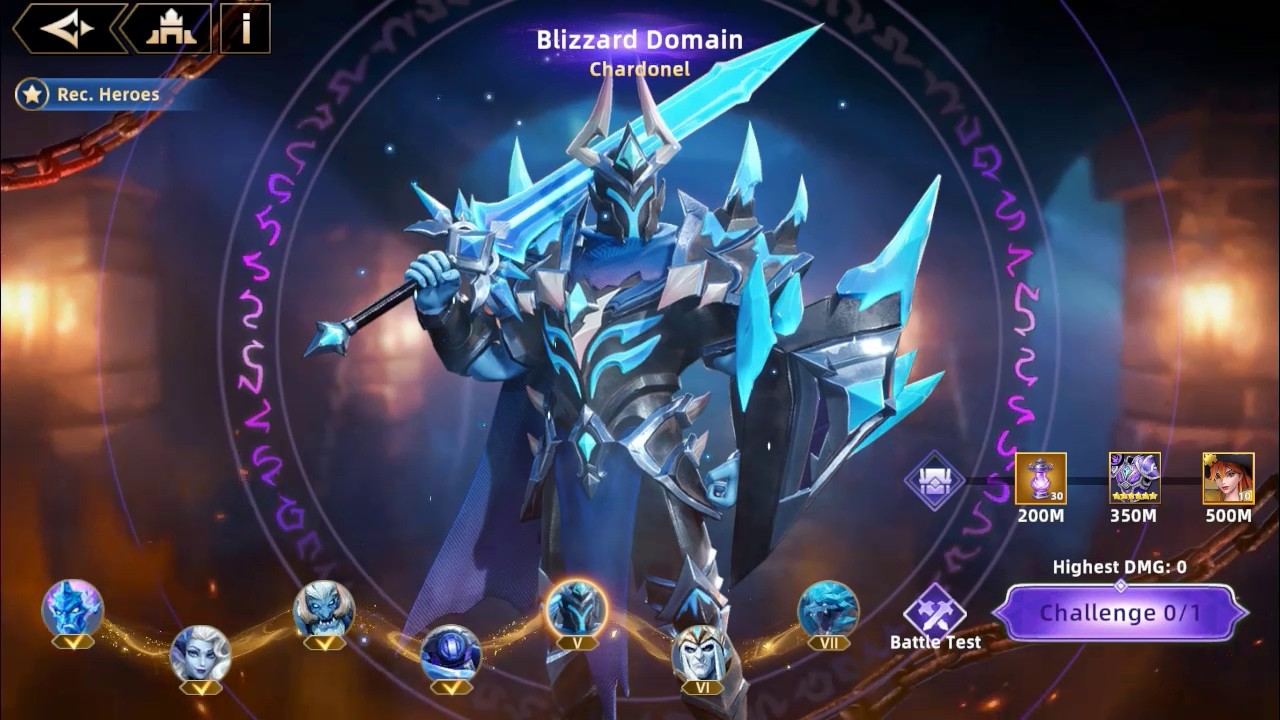 Infinite MagicRaid - Demon Conquest - Blizzard Domain - Boss Chardonel