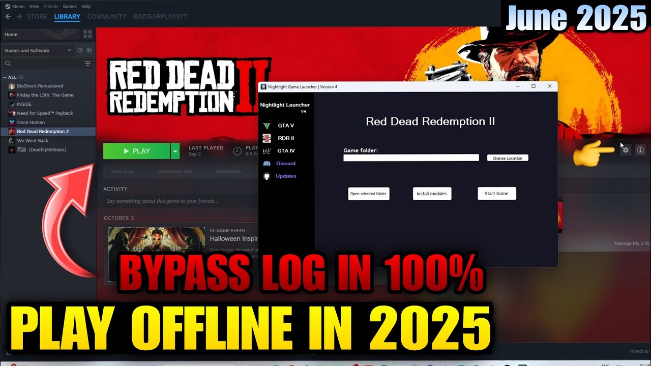 PLAY RDR 2 WITHOUT ROCKSTAR LAUNCHER 2025 | BYPASS ROCKSTAR SOCIAL LOG IN 200%