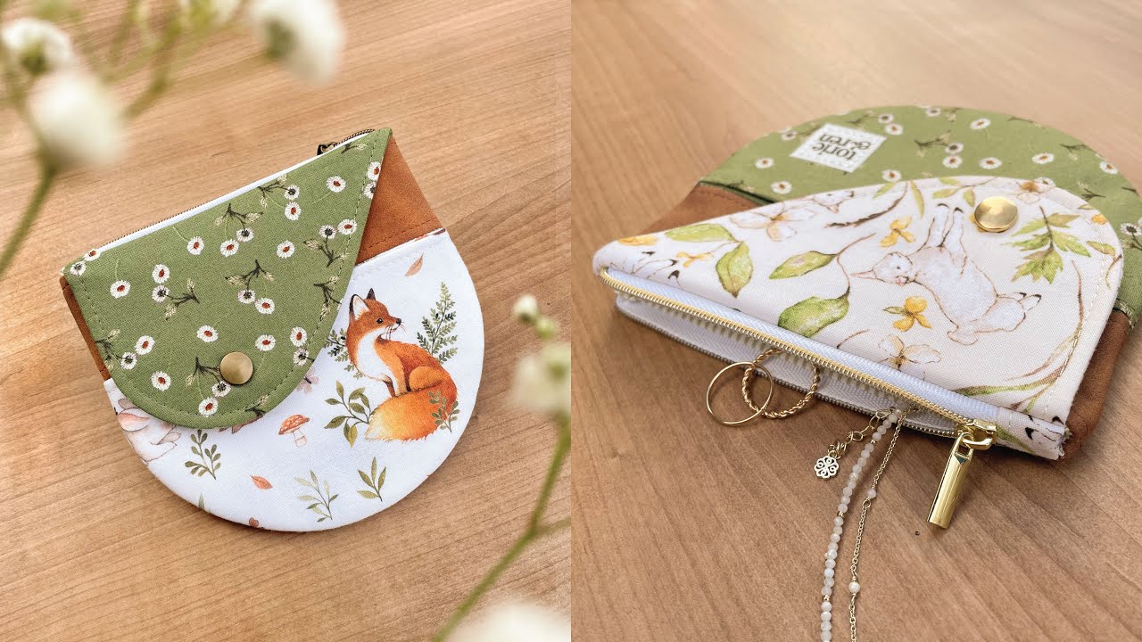 Round Wing Zipper Pouch | Detailed Sewing Tutorial