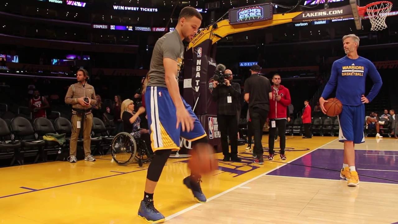 Stephen Curry Warm-up @ Staples Center (Part1)