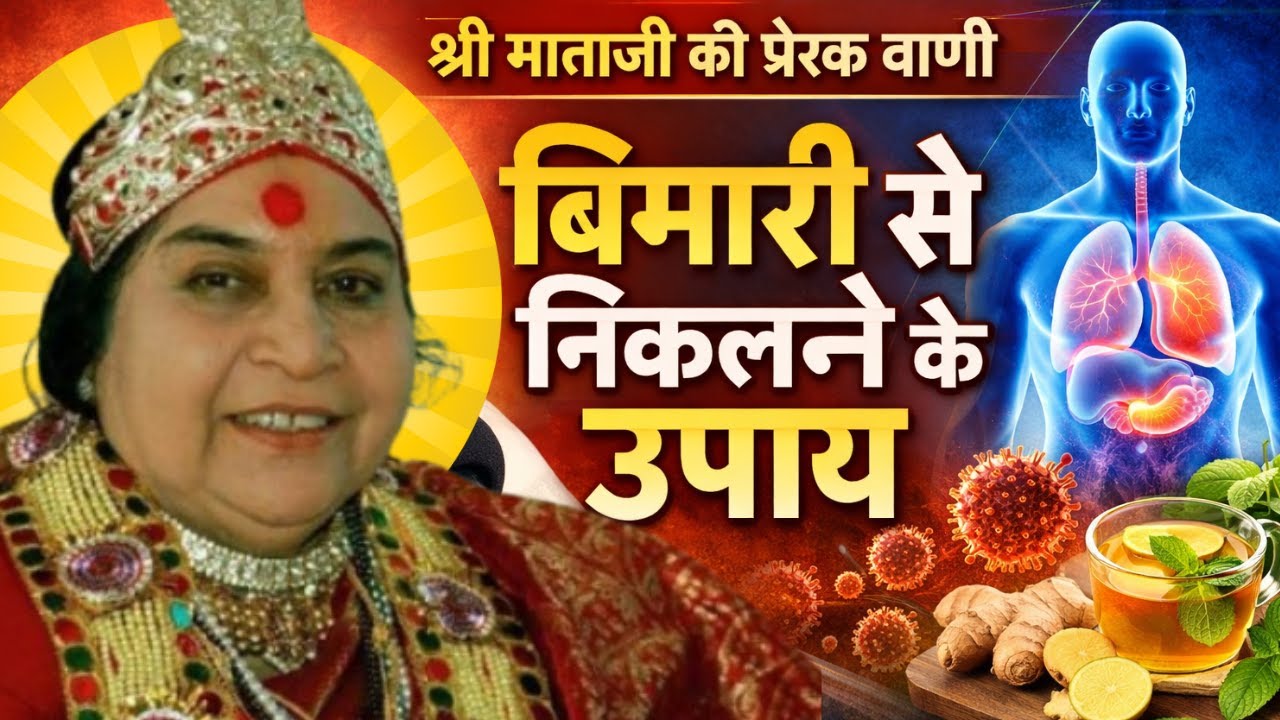 श्री माताजी की अमृत वाणी  बीमारियों को दूर रखने का उपाय | Shri Nirmala Mataji Speech