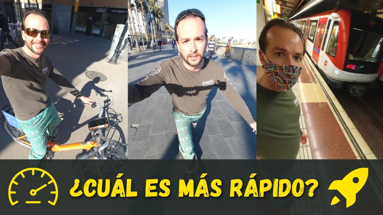 BICICLETA vs SKATE vs TRANVÍA vs METRO | ¿Cuál es más rápido?