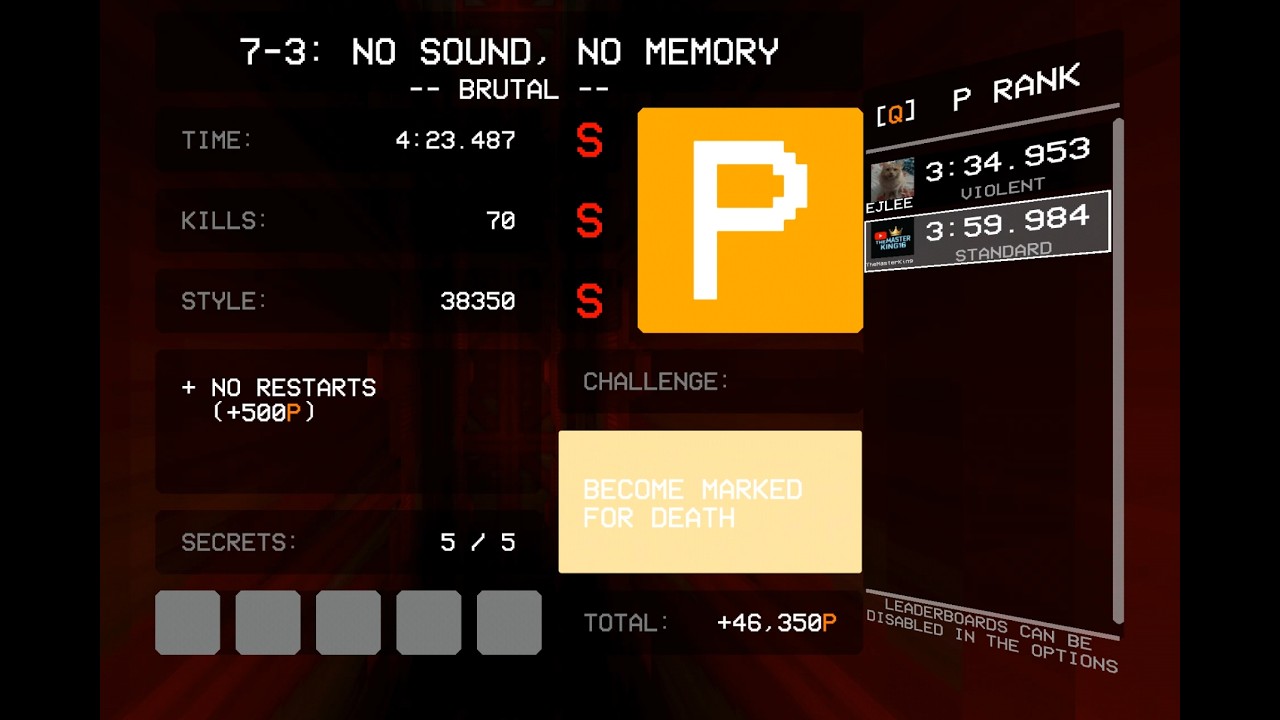 ULTRAKILL // 7-3 NO SOUND, NO MEMORY // BRUTAL