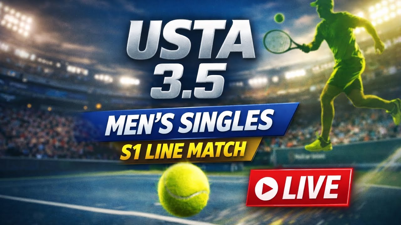 USTA 3.5 Men’s Singles Live Match | S1 Line Battle | Competitive Tennis 🎾
