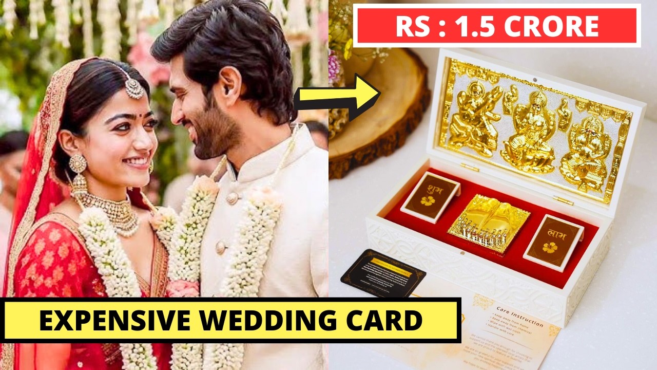10 Most Expensive Wedding Cards Of South Actors & Bollywood Stars, Rashmika Mandanna, Vijay Deverako