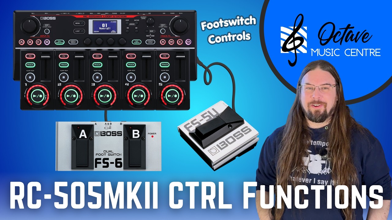 Функции управления (CTRL) RC 505MKII с педалями (BOSS FS 5U и FS 6)