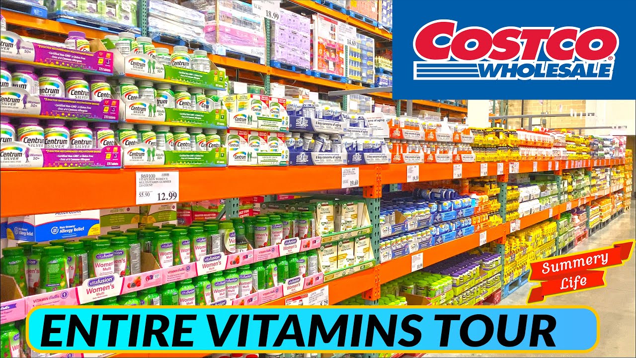 COSTCO MASSIVE VITAMINS & SUPPLEMENTS TOUR   LOOK AT MONTHLY SALES