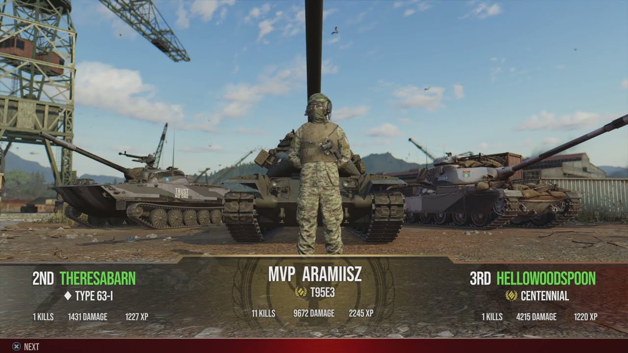 11 KILLS with T95E3 in World of Tanks Modern Armor (PS5)