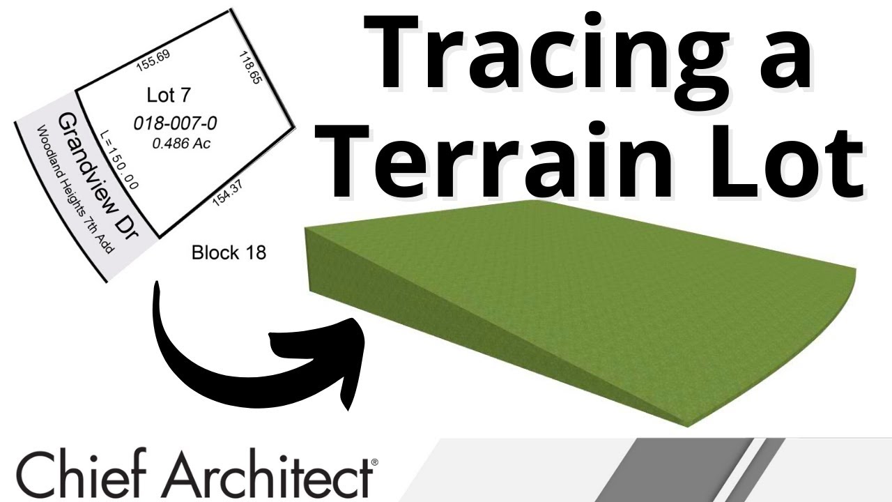 Trace a Terrain Lot Image to Create a Site Plan or Terrain Perimeter