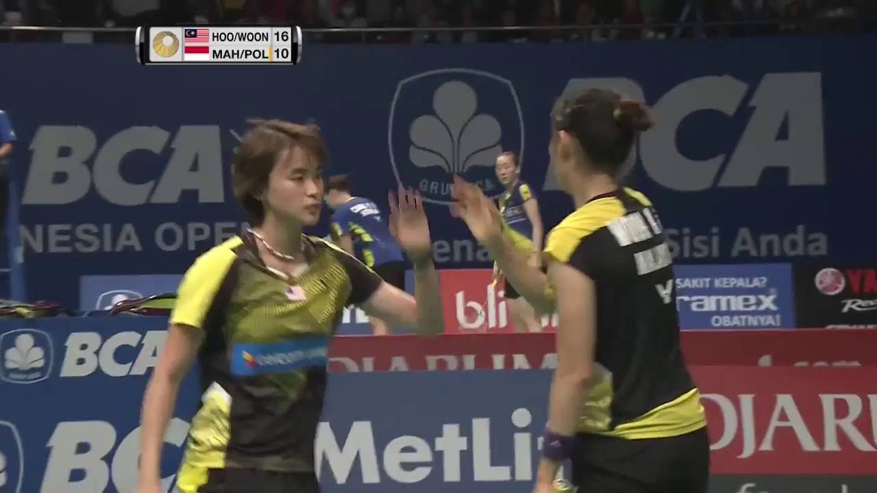 BCA Indonesia Open 2016 | Badminton R16 M3-WD | Hoo/Woon vs Mah/Pol