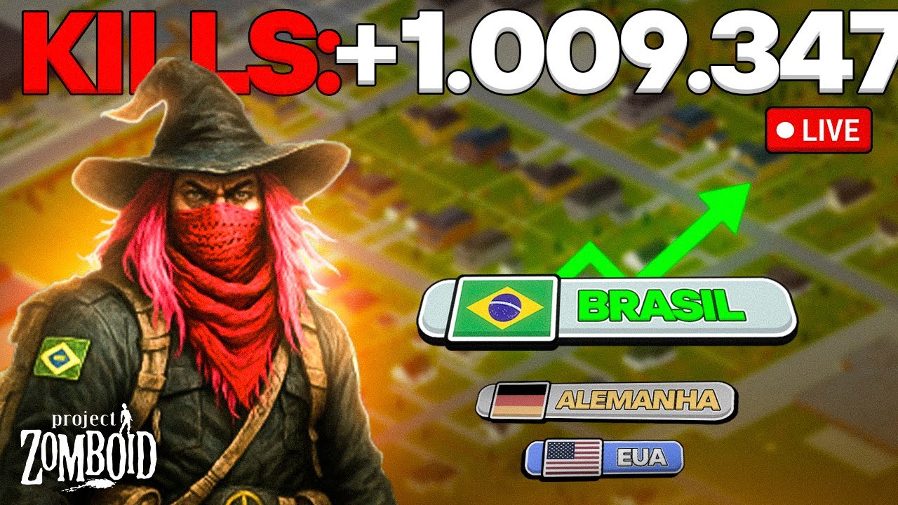 🔴 AO VIVO | 1.009.347 KILLS  7 anos de Sobrevivência | O MUNDIAL DE ZOMBOID 🇧🇷