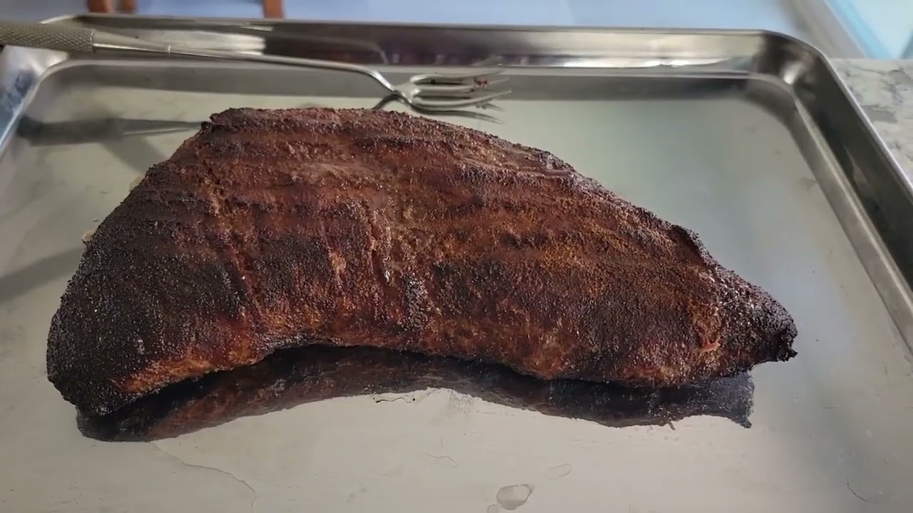 Tri Tip cooked Brisket style on a Hasty Bake Legacy