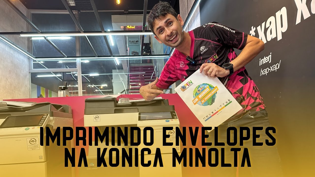 COMO IMPRIMIR ENVELOPES EM IMPRESSORA A LASER - KONICA C308