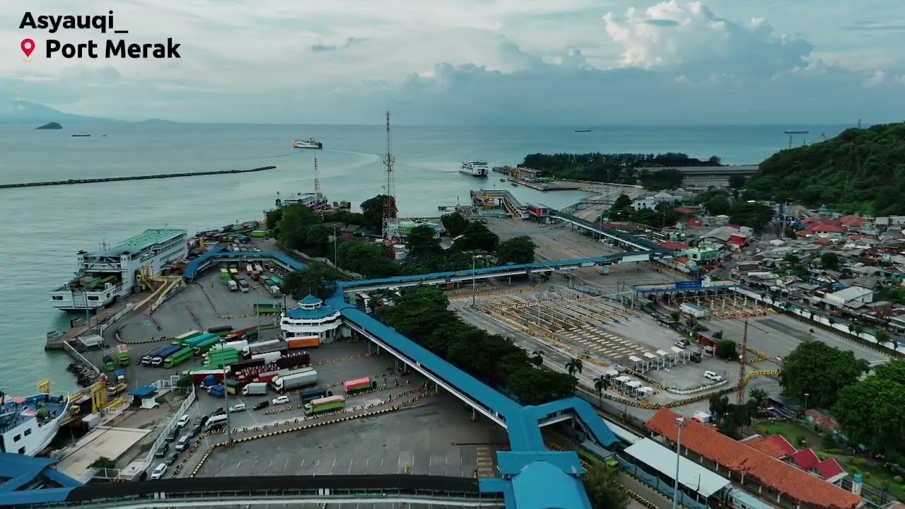 Pelabuhan Merak indonesia#cilegon #merak #banten #indonesia #dji #drone #world