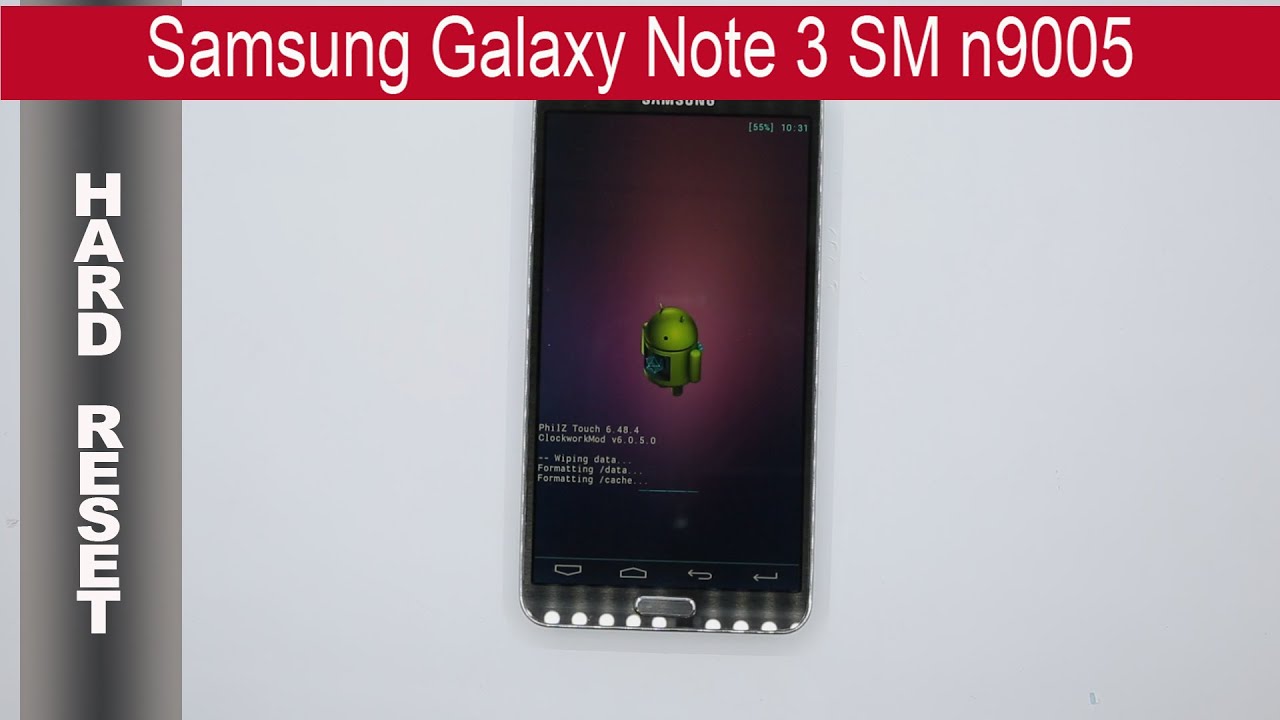 Как снять 🔓 🔧 📱 Графический ключ Samsung Galaxy Note 3 N9000 / N9005 и Полный сброс