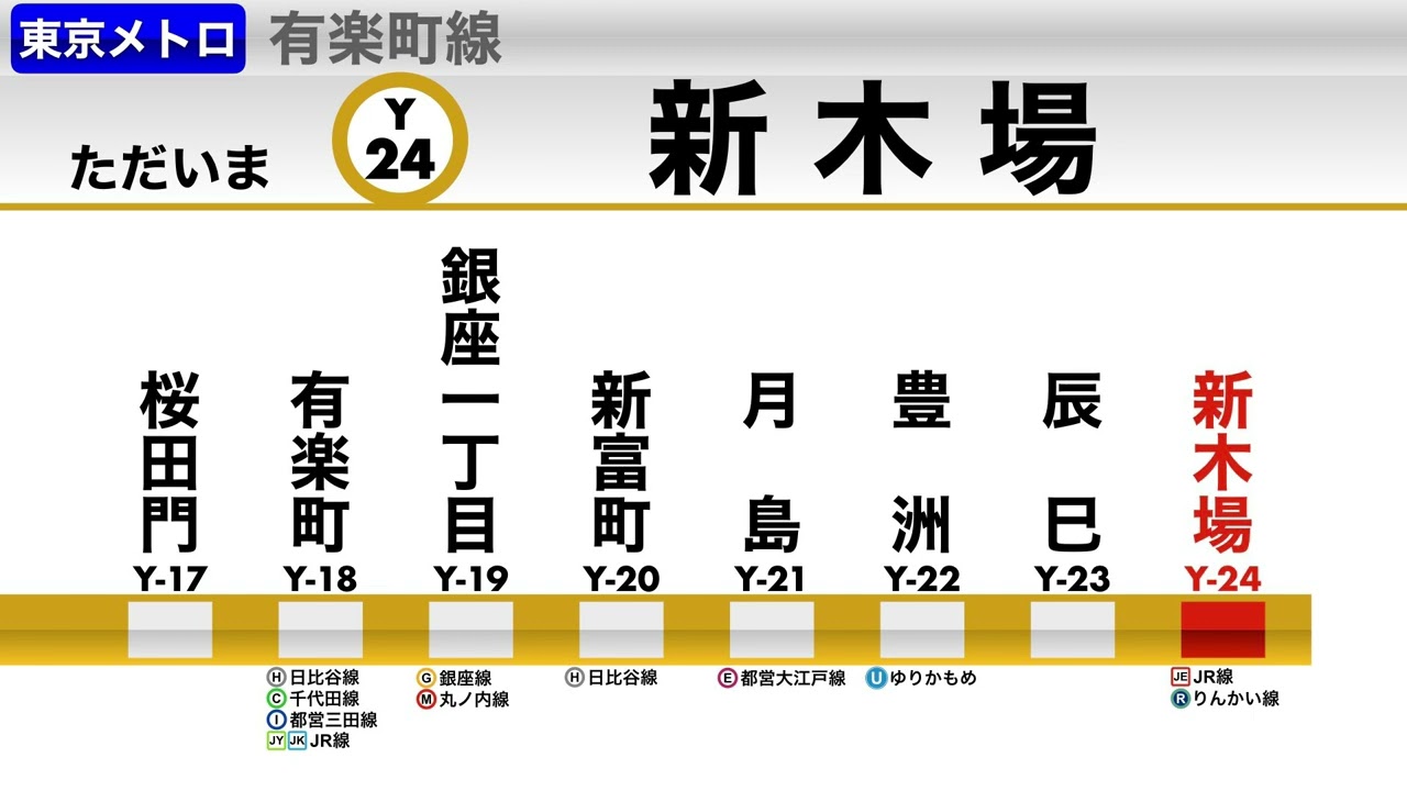 【駅環境音】東京メトロ有楽町線　新木場駅環境音