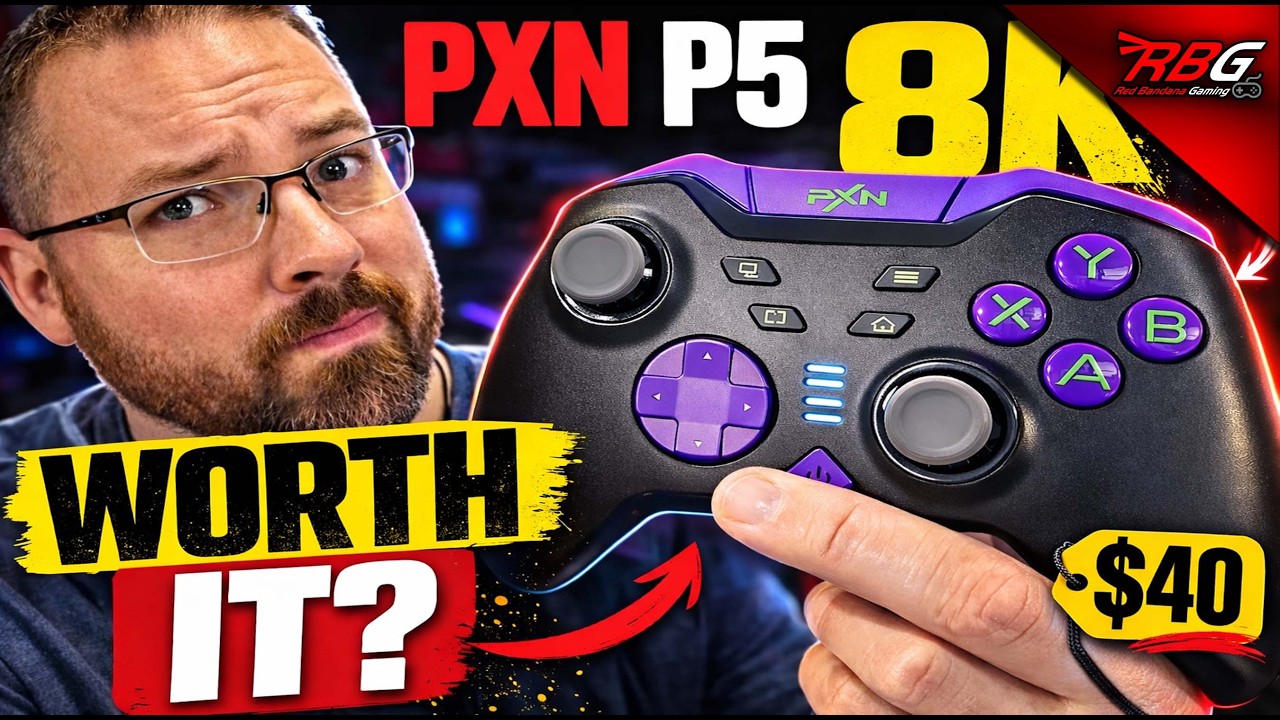 Обзор беспроводного контроллера PXN P5 8K для ПК — стоит ли его покупать за 40 долларов?