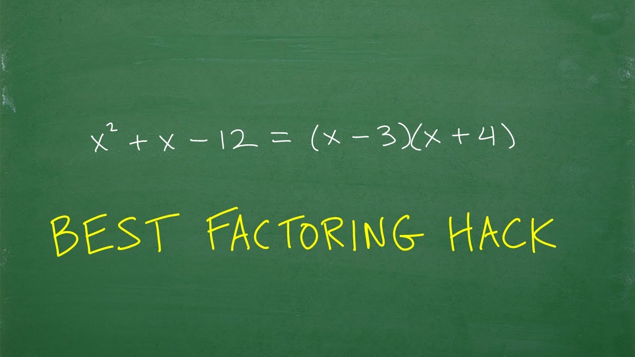 Best Algebra FACTORING Hack Ever! (Trinomials)