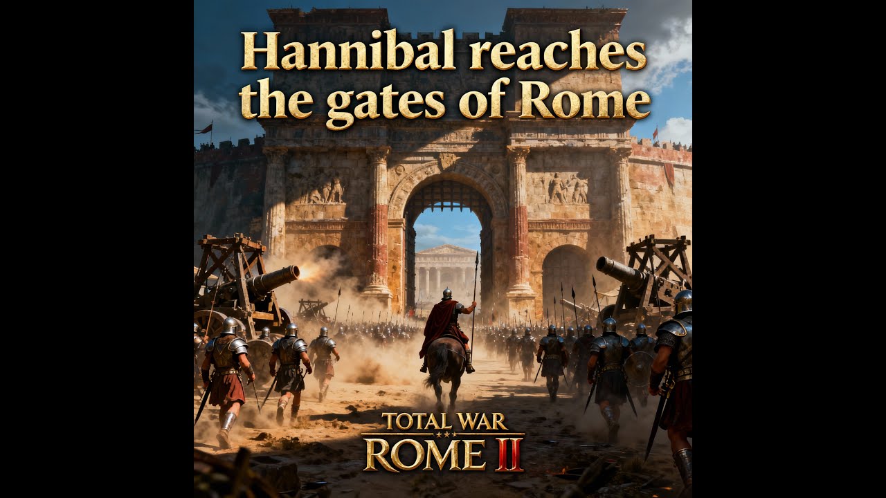 Hannibal at the gates of Rome | Will Rome be sacked? | 3 vs 3 Total War Rome II battle