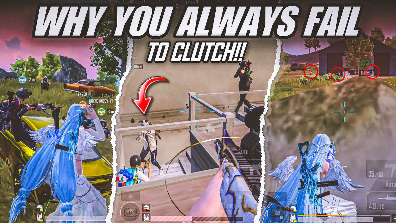 REASONS WHY YOU ALWAYS FAIL TO CLUTCH 1v4 IN BGMI🔥(Tips/Tricks) Mew2.