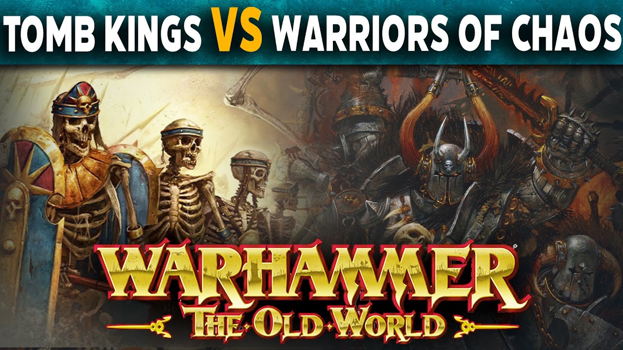 Tomb Kings vs Warriors of Chaos - Warhammer The Old World Live Battle Report