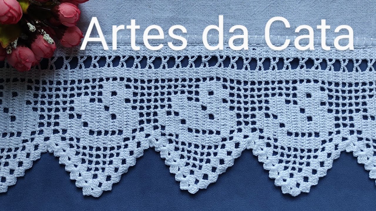 Bico em crochê #506 #bicodecrochê #crochedacata #artesdacata #barradoemcroche #diy