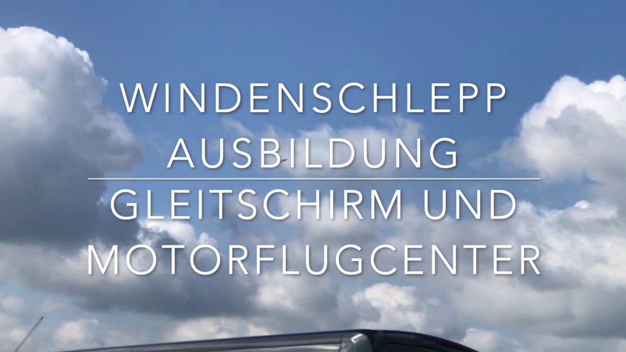 Gleitschirm Windenausbildung am Flugplatz Höxter-Holzminden