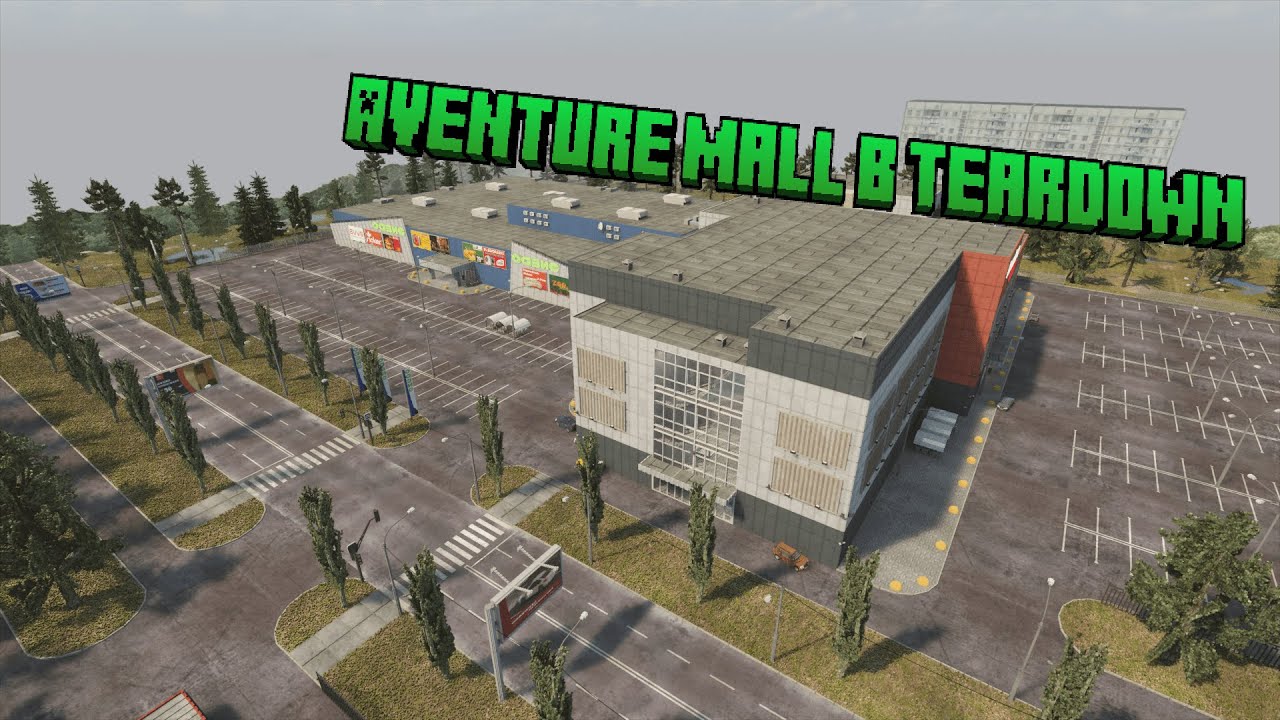 Проработанный Aventure Mall  в Teardown