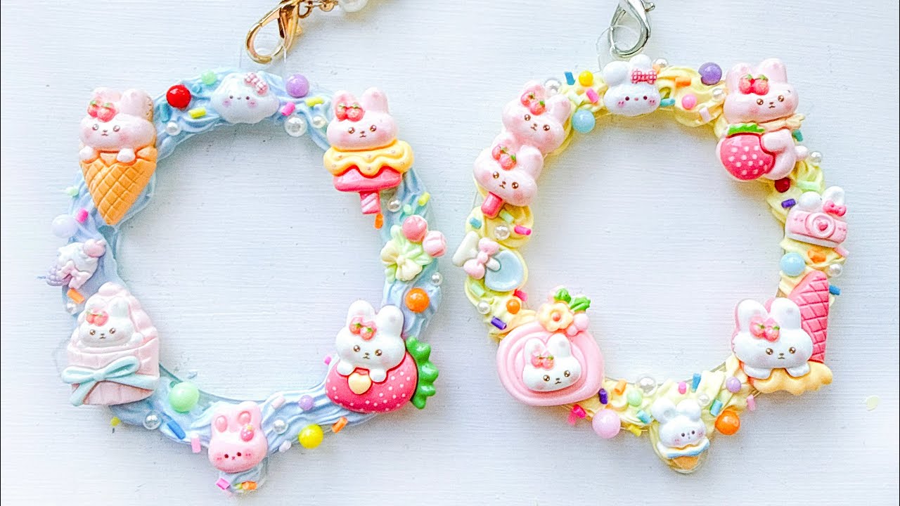 DIY decoration ring tutorial (Strawberry rabbit Ring) @ChocoPheeDIY 