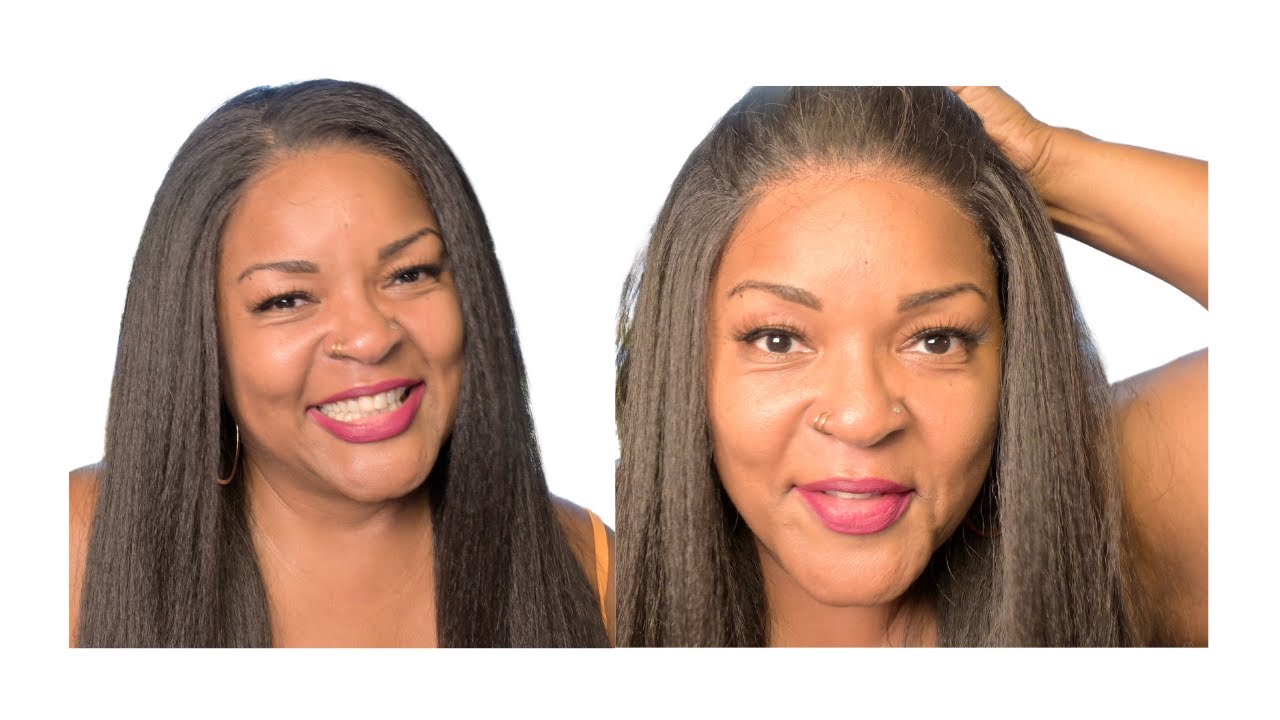 THIS IS MY HAIR!  || Outre 5x5 Kinky Straight Human Hair Blend Closure Wig