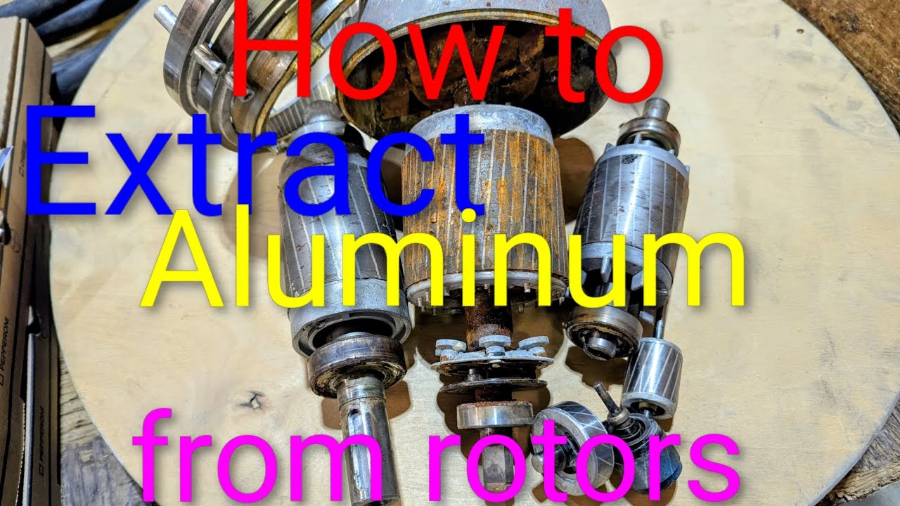 How to separate aluminum from rotors.