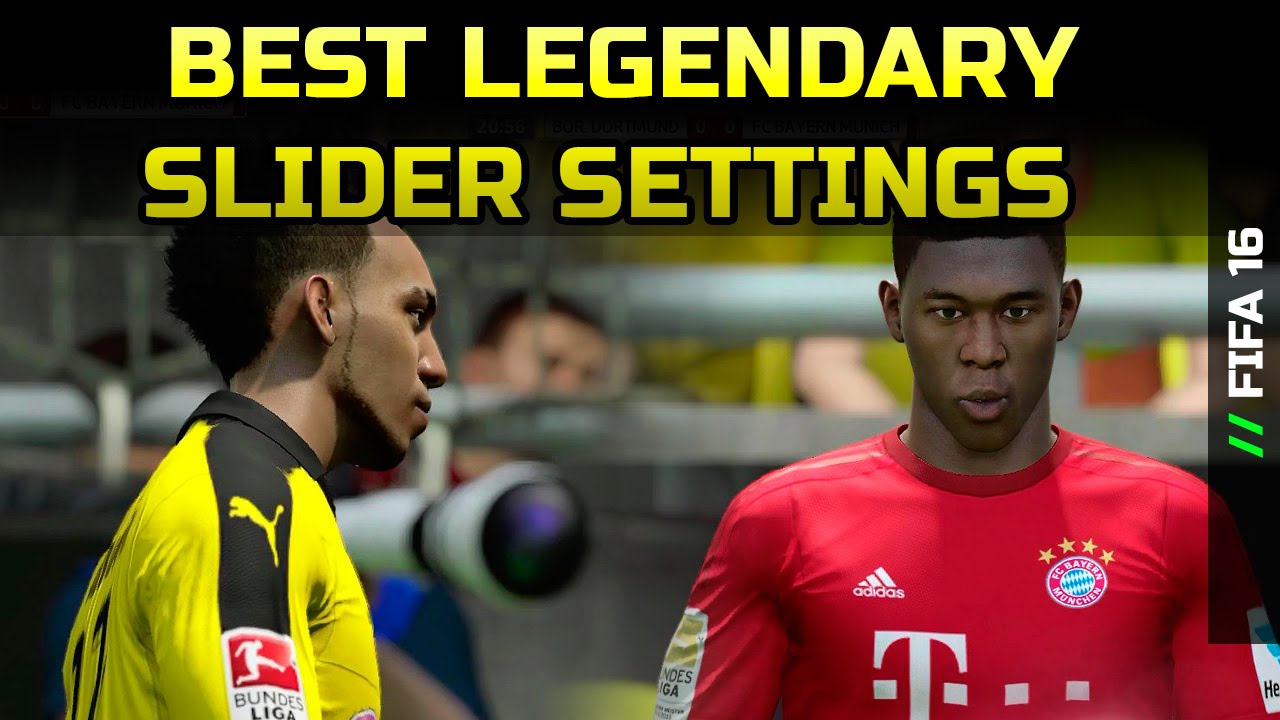 [TTB] FIFA 16 - Best Sliders for Legendary Difficulty - Best Settings - Dortmund vs Munich