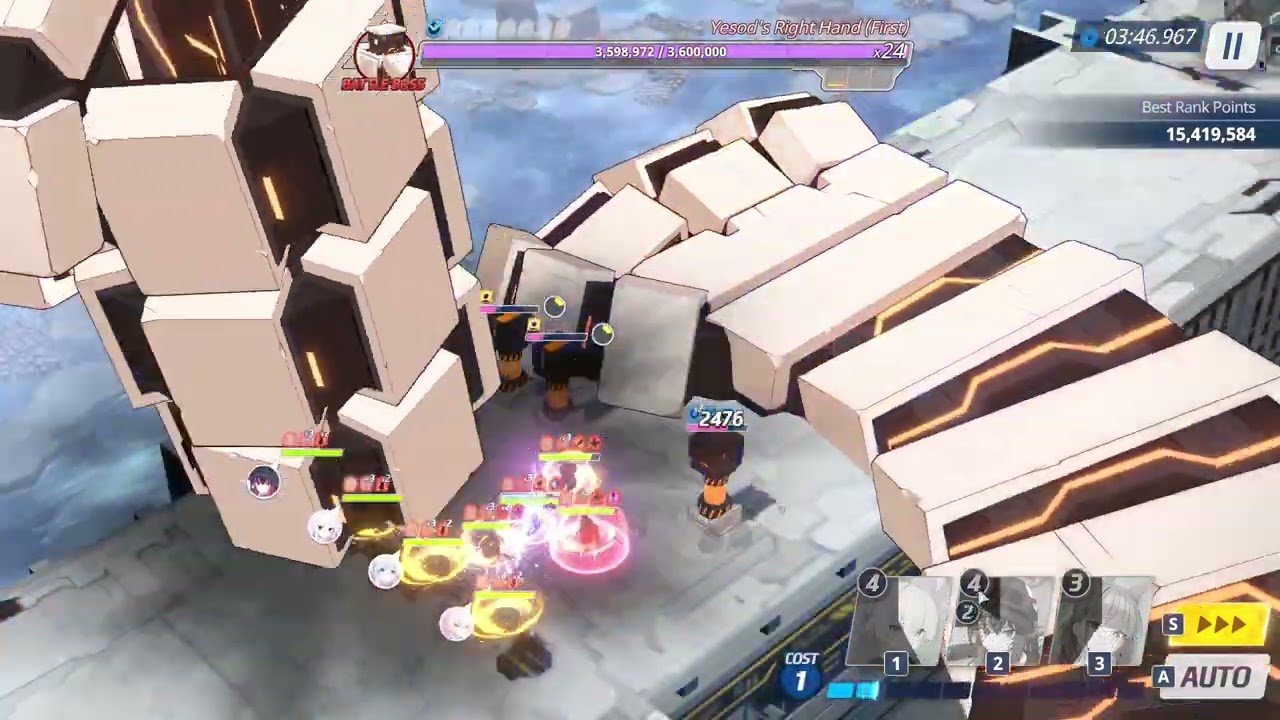 (Blue Archive) Global Yesod 2 Team Insane Score 27,962,136