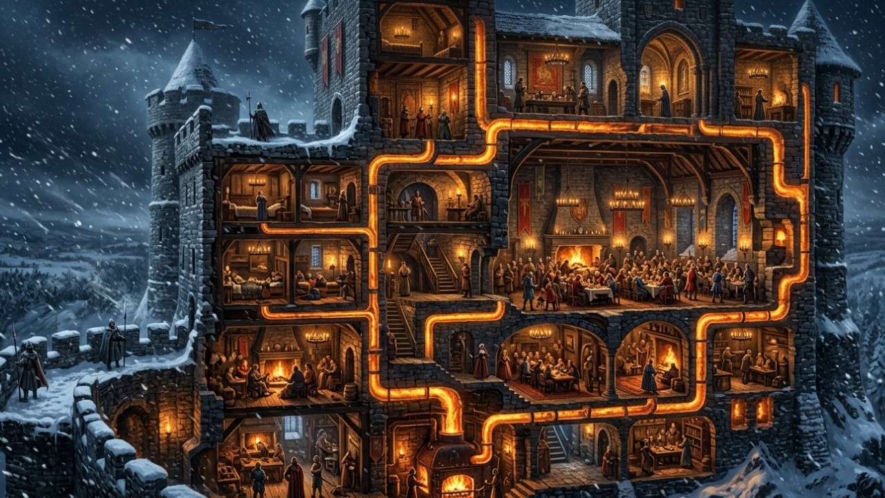 Как средневековые замки сохраняли тепло в суровые зимы