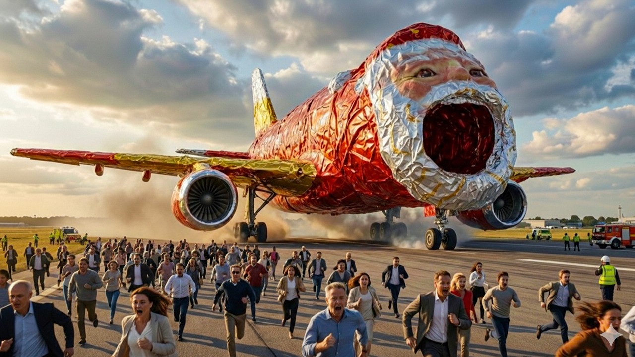 サンタ飛行機が目を覚ました — グーグーガーガー