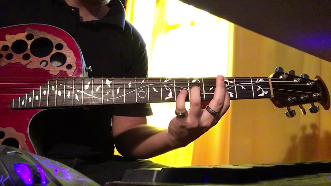 Ovation Guitar CE44-RR Custom (Ruby Red) - Whiplash