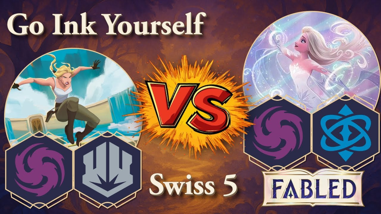 Amethyst Steel vs Amethyst Sapphire Blurple | The Go Ink Yourself Lorcana Championship | Swiss 5!