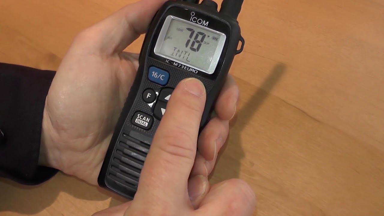 Icom IC-M73 Euro Handheld VHF - Product Overview