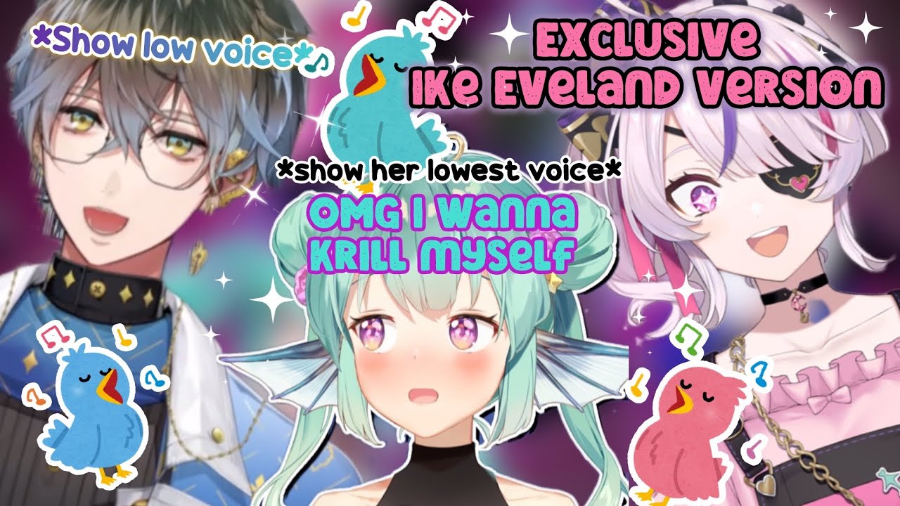 Finana,Maria and Ike show their low voice live on stream [OFF COLLAB]
