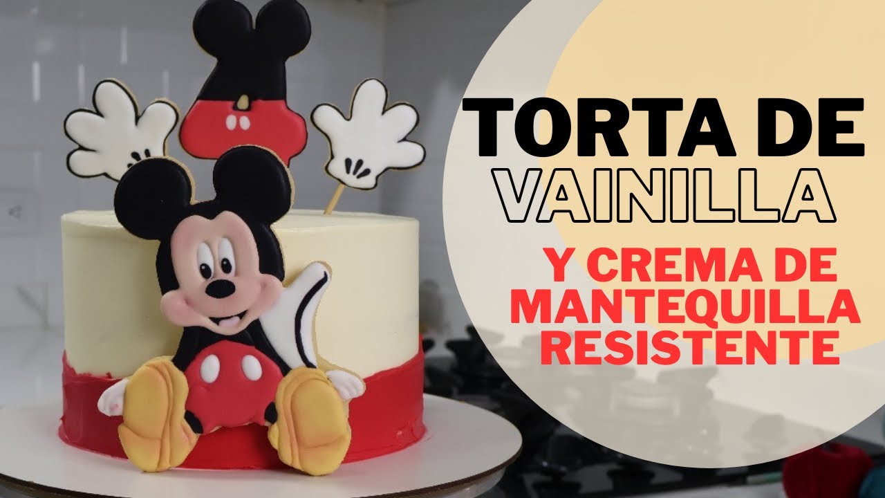 La mejor receta de TORTA DE VAINILLA y crema de mantequilla estable! 