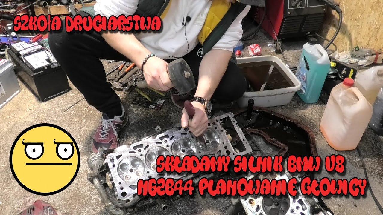 Szkoła Druciarstwa Składamy Silnik V8 N62B44 Planowanie Głowicy Przymiarka Tłoków